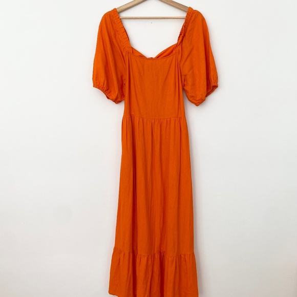 Who what wear puff sleeve open back maxi dress - Picture 4 of 7